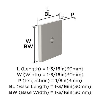 Ladera Cabinet Knob Backplate