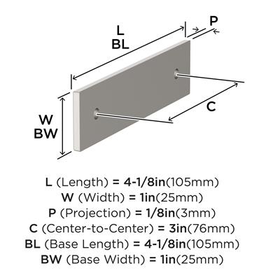 Ladera Cabinet Pull Backplate