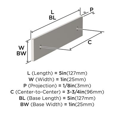Ladera Cabinet Pull Backplate
