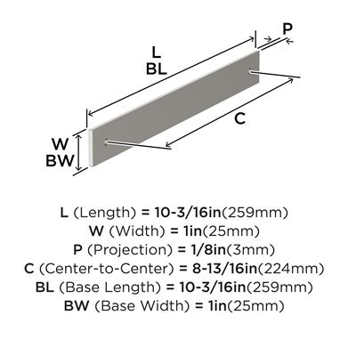 Ladera Cabinet Pull Backplate