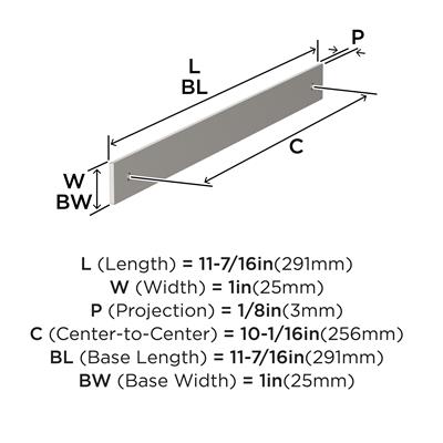 Ladera Cabinet Pull Backplate