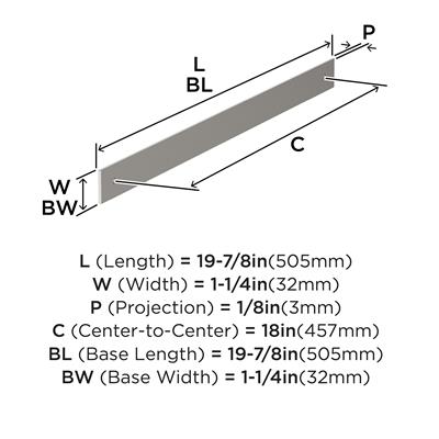 Ladera Appliance Pull Backplate