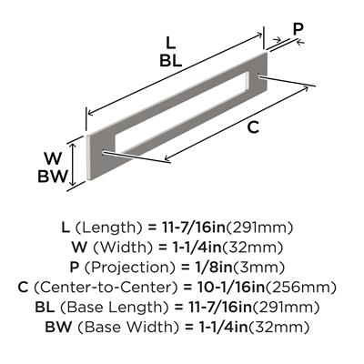 Medora Cabinet Pull Backplate