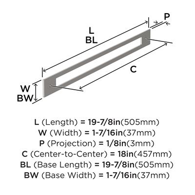 Medora Appliance Pull Backplate