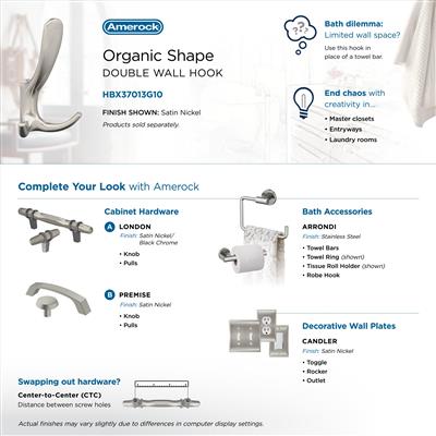 Finesse Decorative Wall Hook | Amerock