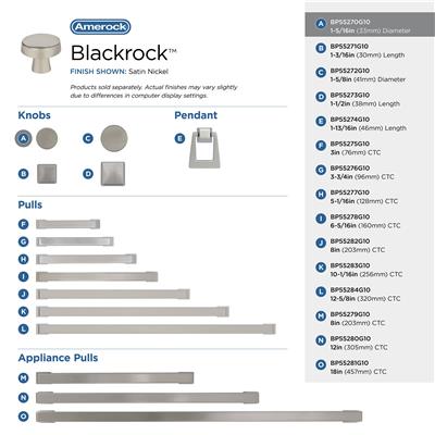 Blackrock Cabinet Knob