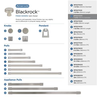 Blackrock Cabinet Knob