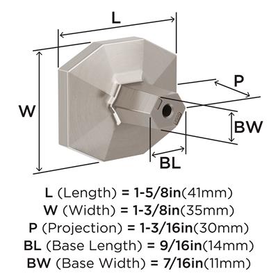 St. Vincent Rectangle Cabinet Knob