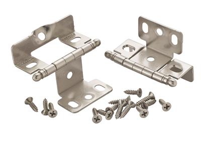 3/4 inch (19mm) Door Thickness Full Inset, Full Wrap, Ball Tip Hinge - 1 Pack