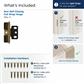 3/4 inch (19mm) Door Thickness Full Inset, Full Wrap, Ball Tip Hinge - 1 Pack