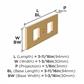Medora Cabinet Knob Backplate