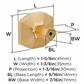 St. Vincent Rectangle Cabinet Knob