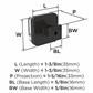 Glacio Premium Square Cabinet Knob