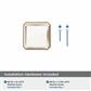 Glacio Premium Square Cabinet Knob