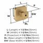 Glacio Premium Square Cabinet Knob