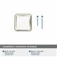 Glacio Premium Square Cabinet Knob