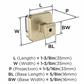 Glacio Premium Square Cabinet Knob