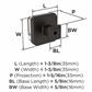 Glacio Premium Square Cabinet Knob