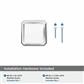 Glacio Premium Square Cabinet Knob