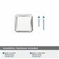 Glacio Premium Square Cabinet Knob