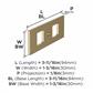 Medora Cabinet Knob Backplate