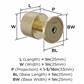 Balata Cabinet Knob