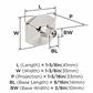 Carrione™ Rectangle Knob