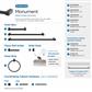 Monument Single Prong Robe Hook