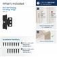 3/4 inch (19mm) Door Thickness Full Inset, Full Wrap, Ball Tip Hinge - 1 Pack