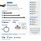 Monument Single Prong Robe Hook