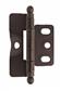 3/4 inch (19mm) Door Thickness Full Inset, Full Wrap, Ball Tip Hinge - 1 Pack