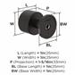 Balata Cabinet Knob