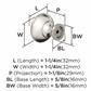 Edona Cabinet Knob